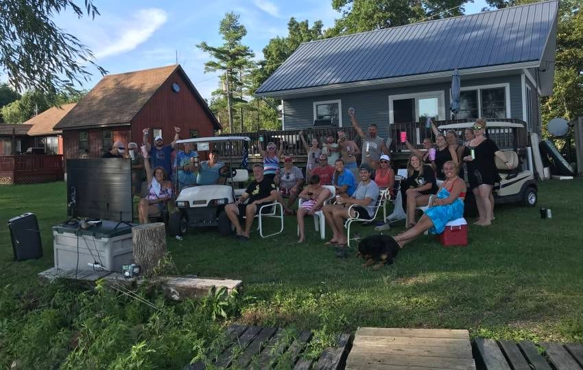 Alex Tuch doing Thousand Islands fan club proud