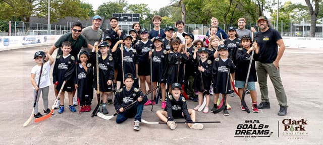 NHLPA Goals & Dreams celebrates Bob Goodenow's legacy through $50,000 equipment contribution and an additional five-year commitment to Clark Park Coalition